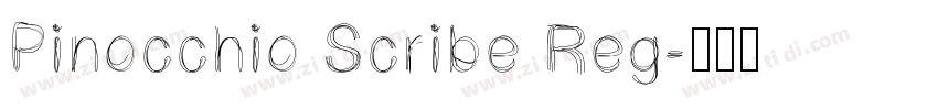 Pinocchio Scribe Reg字体转换 Pinocchio Scribe Reg字体转换